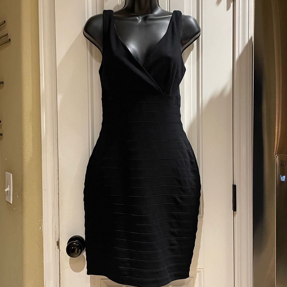 Express Black Sleeveless Bandage Dress